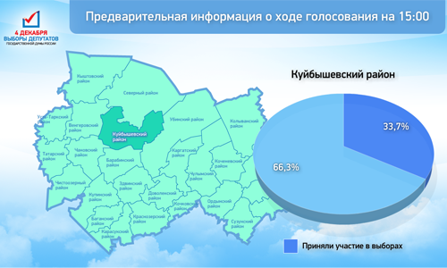 Слайд с информацией о ходе голосования